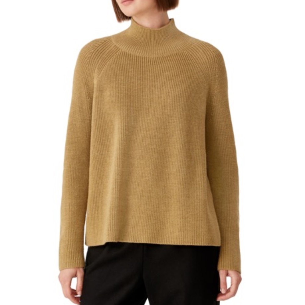 Eileen Fisher Merino Wool Turtleneck Sweater Size 1X